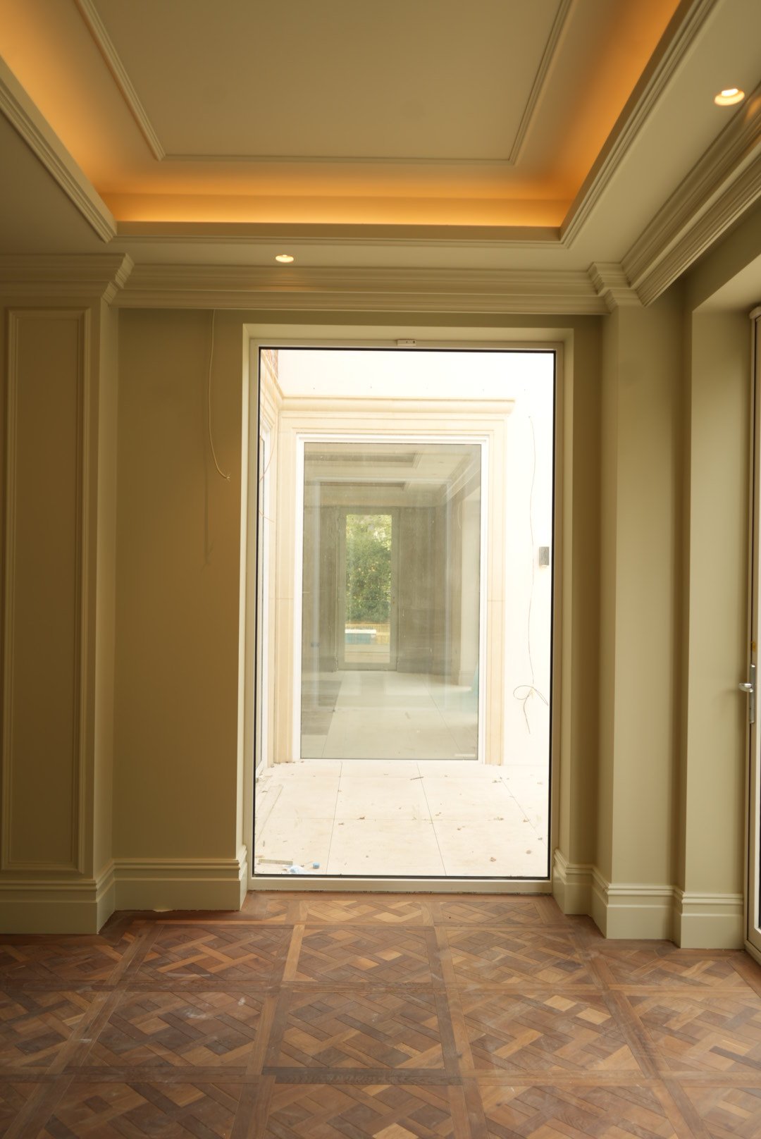 Looking through to the garden room